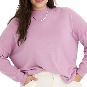 Madewell purple Ashbury mock neck sweater